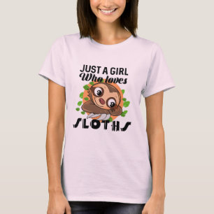 T-shirt Juste une fille qui aime la paresse