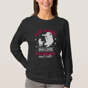 T-shirt Juste Une Fille Qui Aime La Photographie Et La Pho