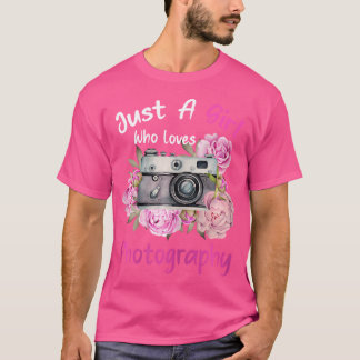 T-shirt Juste Une Fille Qui Aime La Photographie Photograp