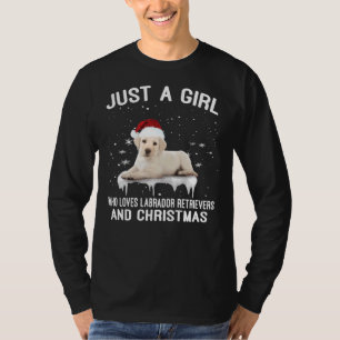 T-shirt Juste Une Fille Qui Aime Labrador Retriever Et Chr