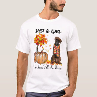 T-shirt Juste Une Fille Qui Aime L'automne