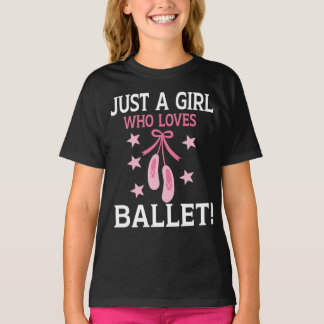 T-shirt Juste Une Fille Qui Aime Le Ballet De Danse