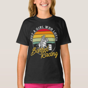 T-shirt Juste Une Fille Qui Aime Le Barrel Racing Cheval É