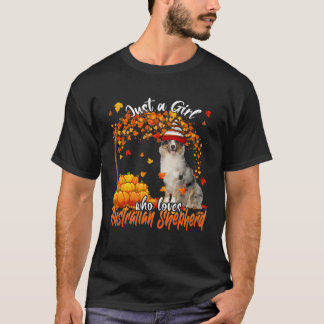 T-shirt Juste Une Fille Qui Aime Le Berger Australien Plus