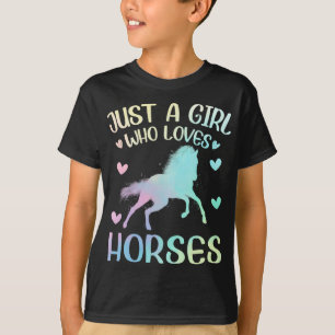 T-shirt Juste Une Fille Qui Aime Le Cheval