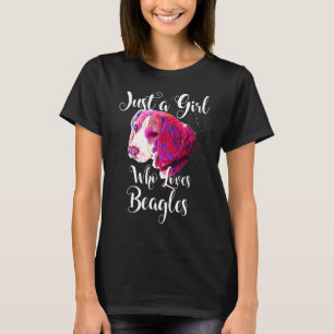 T-shirt Juste Une Fille Qui Aime Le Chien Beagle Chien Chi