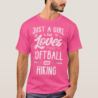 T-shirt Juste Une Fille Qui Aime Le Softball Et Le Cadeau