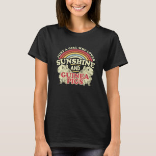 T-shirt Juste Une Fille Qui Aime Le Soleil Et Les Cochons