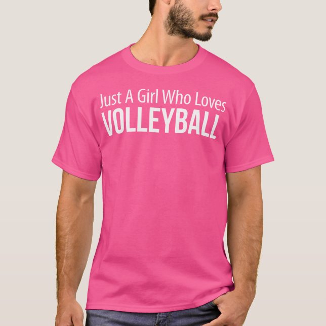 T-shirt Juste Une Fille Qui Aime Le Volley (Devant)