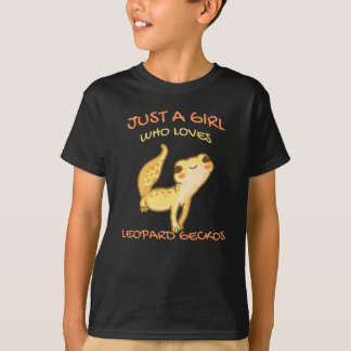 T-shirt Juste Une Fille Qui Aime Leopard Gecko Gekko Lizar