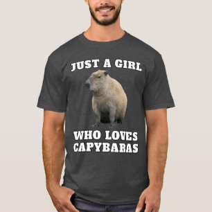 T-shirt Juste une fille qui aime les amis capybaras
