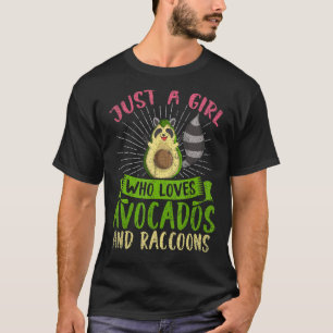 T-shirt Juste Une Fille Qui Aime Les Avocados Et Les Racco