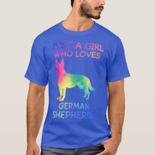 T-shirt Juste Une Fille Qui Aime Les Bergers Allemands Drô