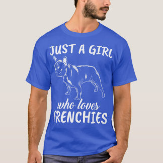 T-shirt Juste une fille qui aime les Bulldogs français 2