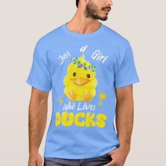 T-shirt Juste une fille qui aime les canards