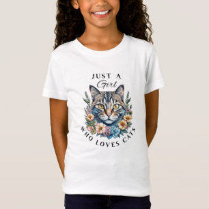 T-Shirt Juste une fille qui aime les chats