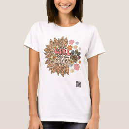 T-shirt Juste une fille qui aime les chats