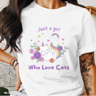 T-shirt Juste Une Fille Qui Aime Les Chats Très FUNNY