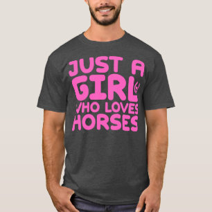 T-shirt Juste Une Fille Qui Aime Les Chevaux