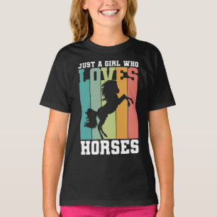 T-shirt Juste une fille qui aime les chevaux   Horse Girl