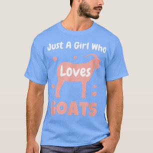 T-shirt Juste Une Fille Qui Aime Les Chèvres Mignonne Chèv