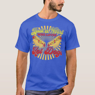 T-shirt Juste Une Fille Qui Aime Les Chiens Chauds