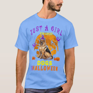 T-shirt Juste Une Fille Qui Aime Les Chiens Et La Pum Prop