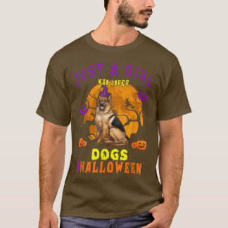 T-shirt Juste Une Fille Qui Aime Les Chiens Et La Pum Prop