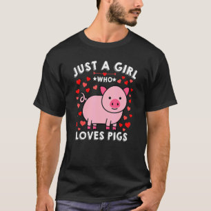T-shirt Juste Une Fille Qui Aime Les Chiens Femmes Enfants