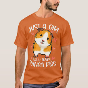 T-shirt Juste Une Fille Qui Aime Les Cochons De Guinée Drô