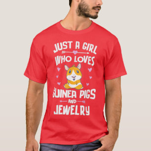 T-shirt Juste Une Fille Qui Aime Les Cochons De Guinée Et 