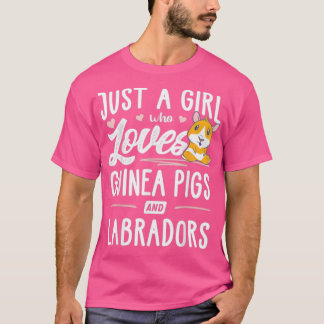 T-shirt Juste Une Fille Qui Aime Les Cochons De Guinée Et