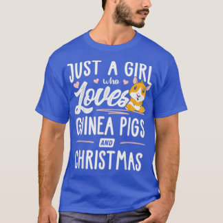 T-shirt Juste Une Fille Qui Aime Les Cochons De Guinée Et