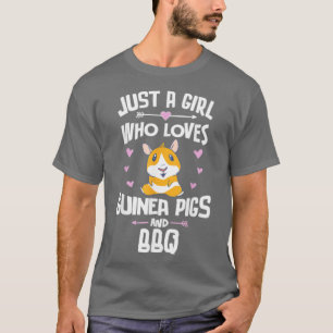 T-shirt Juste Une Fille Qui Aime Les Cochons De Guinée Et 