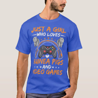 T-shirt Juste Une Fille Qui Aime Les Cochons De Guinée Et 