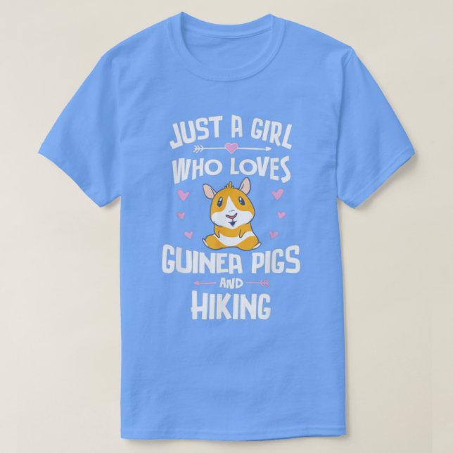 T-shirt Juste Une Fille Qui Aime Les Cochons De Guinée Et  (Design devant)