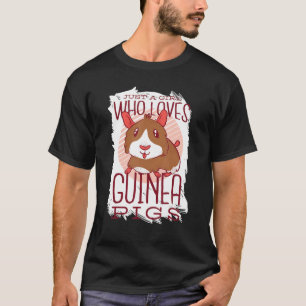 T-shirt Juste Une Fille Qui Aime Les Cochons De Guinée Mam