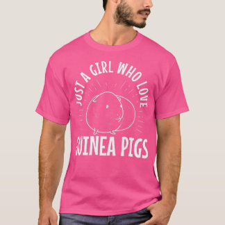 T-shirt Juste une fille qui aime les cochons de Guinée Pre