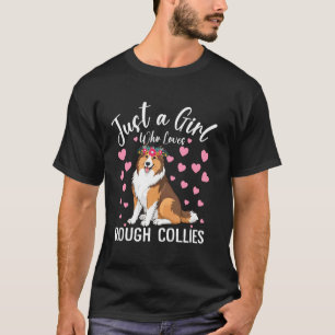 T-shirt Juste Une Fille Qui Aime Les Collies Rouges Femmes