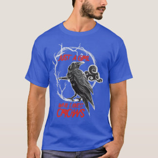 T-shirt Juste une fille qui aime les corbeaux