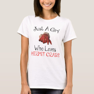 T-shirt Juste une fille qui aime les crabes ermites