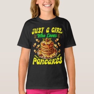 T-shirt juste une fille qui aime les crêpes