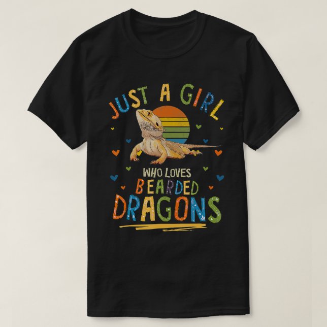 T-shirt Juste une fille qui aime les dragons barrés (Design devant)