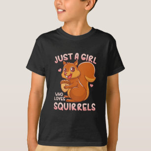 T-shirt Juste une fille qui aime les écureuils