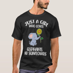 T-shirt Juste Une Fille Qui Aime Les Éléphants Et Les Tour