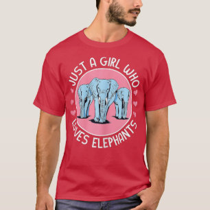 T-shirt Juste une fille qui aime les éléphants femmes - 1