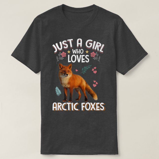 T-shirt Juste une fille qui aime les ennemis arctiques cad (Design devant)
