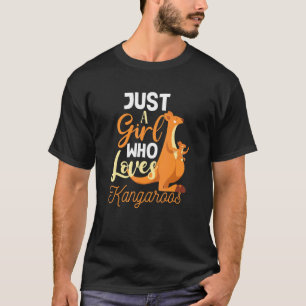 T-shirt Juste une fille qui aime les femmes Kangaroos Kang