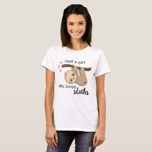 T-shirt Juste une fille qui aime les fentes mignonnes