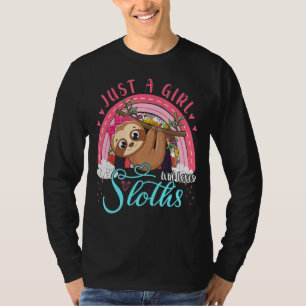 T-shirt Juste Une Fille Qui Aime Les Fentes Mignonnes Slot
